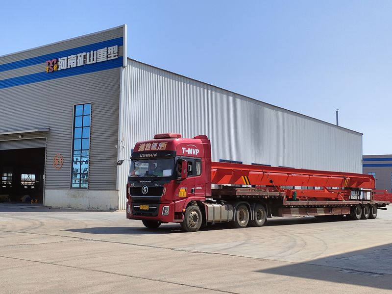 電動葫蘆門式起重機  MHxh10t—14m 外懸3.5/1.5m 制作完成，發往青海交付客戶使用